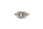 925 Sterling Celtic Marquis Peridot Design Peridot Ring