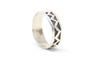 925 Sterling Triangle Zig Zag Band Ring