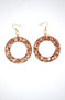 Rose Gold Donut | Handmade Glitter Earrings