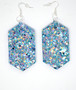 Aquamarine Diamonds | Handmade Glitter Earrings