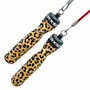 Original Rx Leopard Print Jump Rope with Transparent Red cable