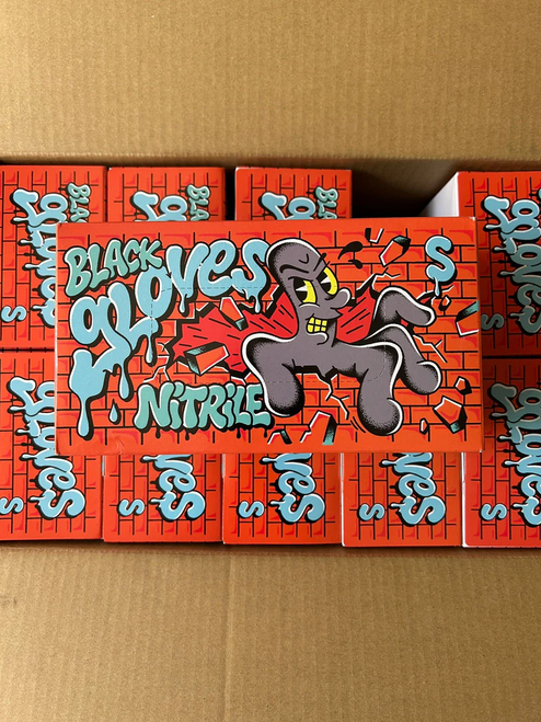 Black Gloves Nitril S