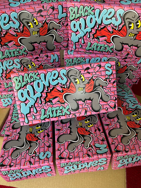 Black Gloves Scorpion Latex