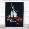 Upside Down Again (With Milk) Wall Art Print