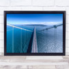 Bridge Architecture Up Above Aerial Traffic Highway Way Wall Art Print
