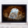 A Hole In The Monastery Israel Opening Window Cave Stone Rock Wall Art Print