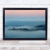 Above The Clouds Slovenia Dolenjska Church Fog Mist Pastel Morning Sky Art Print