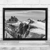 Almost at the Top Alp Alps Alpine Skier Ski Skiing Hike Hiker Hiking Art Print