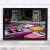 Cuban Dream Cars Old-timer Cabrio Man Driver Hotel Parking Havana Wall Art Print