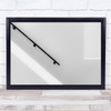 Interrupted White Modern Abstract Architecture Building Handrail Wall Art Print