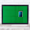 Simplicity Window Green Facade Architecture Abstract Minimalism Wall Art Print