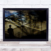 Under The Tree Blur Paninterly Shadow Japan Abstract Asia Grid Wall Art Print