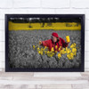 An Artist's Work Is Never Done Yellow Field Artist Conceptual Wall Art Print