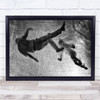 Close Your Eyes And Drift Away Prague Man Girl Woman Crawling Wall Art Print