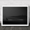 Still Moonlit To Dunstan burgh Creative Edit Edited Landscape Wall Art Print