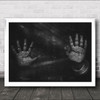 The Conundrum Mood Emotion Feeling Hands B&W Kid Child Person Wall Art Print