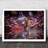 Dancer In The Dark Dog Portrait Industry Water Dogs Pet Pets Wall Art Print