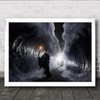 Exodus Water Waves Creative Edit Tunnel Moses Religious Walk Wall Art Print