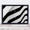 Hilton Lines 1 Geometry Abstract B&W Contrast Shapes Graphic Wall Art Print
