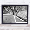 Parallel Universe Wall Abstract Woman Walking B&W Distortion Walk Art Print