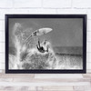 Surf Surfer Jump Splash Sea Wave Crash Stunt Trick Daredevil Wall Art Print