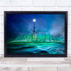 Lighthouse Fantasy Waterscape Sea Dreams Lines Aurora Smoke Wall Art Print