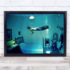 My Dream Over The Bed Water Underwater Room Barcelona Spain Wall Art Print