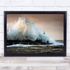 The Wall Nature Water Landscape Seascape Wave Pier Sea Hanstholm Art Print