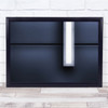 Below The Line Blue Panel Light Rectangle Chris Budny Glow Wall Art Print