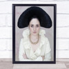 Big Hair Day Portrait Woman Hairstyle Necklace Face Studio Wall Art Print