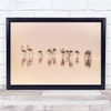 Flamingos In The Mist Flamingo Wild Wildlife Nature Animal Wall Art Print