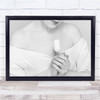 Portrait Conceptual White Sentiments Woman Flower Delicate Wall Art Print