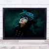 Ryo Portrait Woman Studio Eyes Net Buttons Wall Hair Face Model Art Print