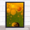 Spring Fantasy Soft Yellow Green Ring Rings Bubble Bubbles Wall Art Print