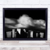 The Cloud Monument Sky Blocks Abstract Architecture Shadow Wall Art Print