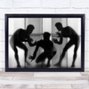 Body Language 44 Male Man Men Abstract Shadow Shadows B&W Wall Art Print