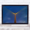 Metal Angel City Abstract Architecture Bridge Perspective Wall Art Print