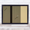 Stripes And Shadows Abstract Camera Light Brown Building Wall Art Print