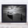 The Boat Ii Ebrodelta Tarragona Spain Boats Rowboat Rope Wall Art Print