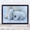 Polar Bear Cub Animal Arctic Baby Care Carnivore Change Wall Art Print