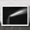 Shape Of Smoke Industrial Plant Copenhagen Industry B&W Wall Art Print