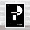 Black And White Graphic Shapes Illustration Exhibition Wall Art Print