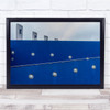 Kinopolis Abstract Architecture Details Hand Rail Blue Wall Art Print