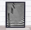 Cuando Pase El Temblor Architecture Facade Wall Distortion Art Print