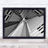 Narrow Sky Building Japan Perspective Vanishing Point Wall Art Print