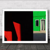Segments Of Burano Venezia Italia Colors Cutrain Door Wall Art Print