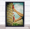Upside Down You're Turning Me Creative Edit Tree Palm Wall Art Print