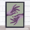 Reaching No 01 Hands Fashion Creative Studio Collage Wall Art Print