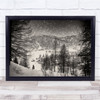 Finally At Home Trapper Horse Winter Snow Mountains Wall Art Print