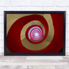 Under The Staircase Cologne Red Spiral Architecture Wall Art Print